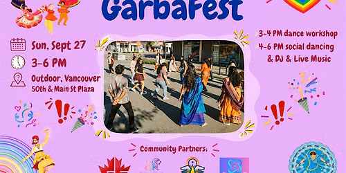 GarbaFest: Free Dance Workshop & Community Celebration