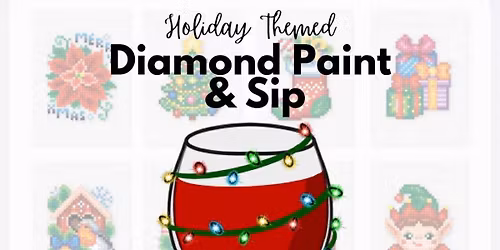 Ladies Holiday Diamond Paint & Sip