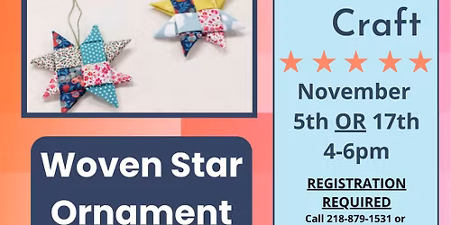 Adult Craft: Woven Star Ornament