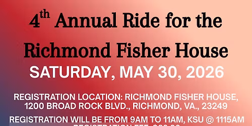 4th Annual Ride for the Richmond Fisher House 