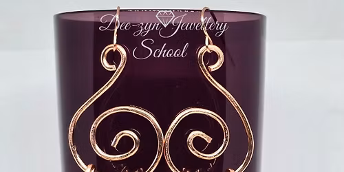 Hammered Copper Earrings Workshop
