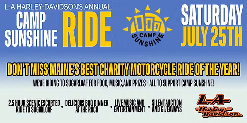 Annual Camp Sunshine Ride