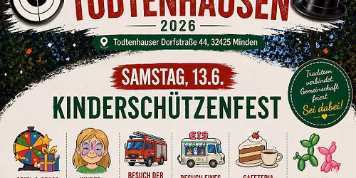 Kindersch\u00fctzenfest Todtenhausen 2026