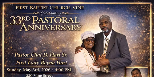 33rd Pastoral Anniversary Celebration Service 