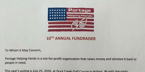 Portage Helping Hands golf outing fundraiser 