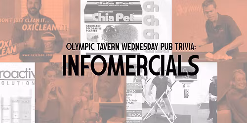 Wednesday Pub Trivia - INFOMERCIALS