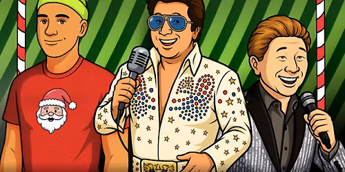 That Elvis Presents "a blue Christmas' with Frank Chinatra and special guest Action Pow