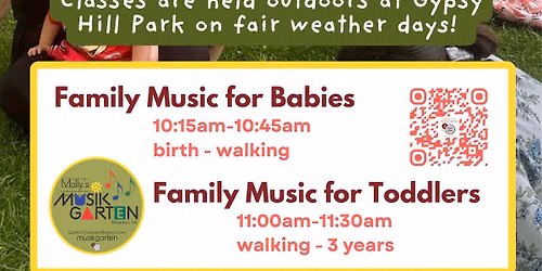 Molly's Musikgarten at Queen City Music Studios: SUMMER 2026