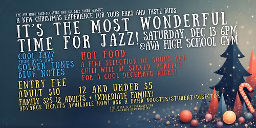 Jazz Christmas Concert and Dinner! It's the Most Wonderful Time For Jazz!