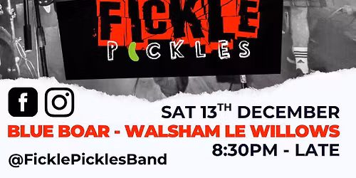 Fickle pickle - Our last band for 2025