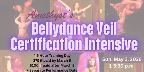 Amethyst\u2019s Bellydance Veil Certification Intensive
