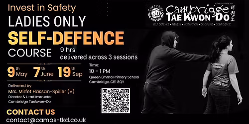 LADIES ONLY SELF DEFENCE COURSE