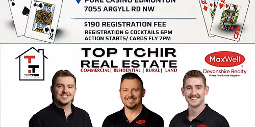 Realtors and Friends Poker Tourney, in Support of the RCF
