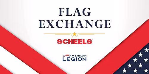 IOWA CITY SCHEELS - Flag Exchange with American Legion of Iowa 