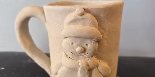 Winter Workshop- Clay Hand Building Snowman Hot Cocoa Mug