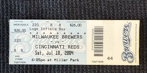 Milwaukee Brewers at Cincinnati Reds at Great American Ball Park