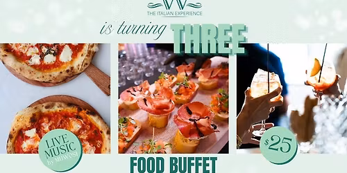 3 YEARS of VV \ud83e\udd42 Happy Hour Buffet \ud83c\udf7d\ufe0f