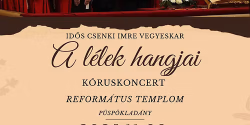 A l\u00e9lek hangjai - k\u00f3ruskoncert