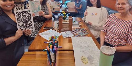 Wine\/Coffee\/Soda Peaceful Adult Coloring