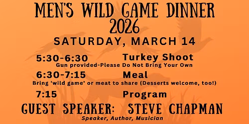 2026 Men's Wild Game Dinner