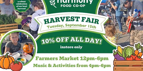 Harmony Co-op Harvest Fair 2026 