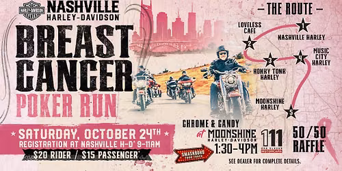 Nashville H-D's Poker Run for Breast Cancer