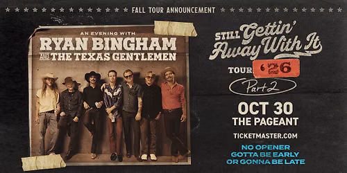 Ryan Bingham and The Texas Gentlemen at The Pageant