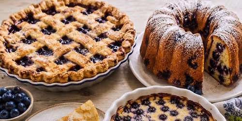 Blueberry desserts shopping at French Pastry by Sandrine Bakery 