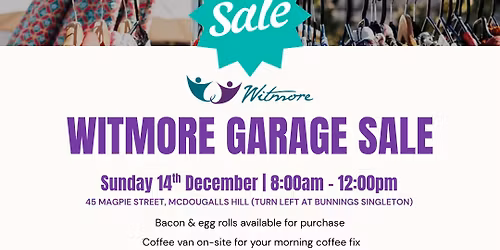 Witmore Garage Sale