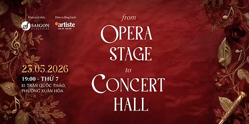 Concert: From Opera Stage to Concert Hall (T7, 19:00, 23.5.2026)