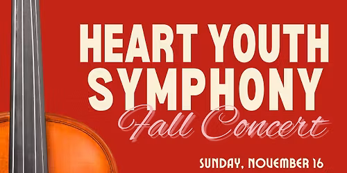 HEART Youth Symphony Fall Concert!