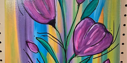 Flowers for Mom 2026 Coffee & Canvas, Sunday, May 10th, 1 pm.