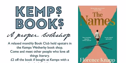 WETHERBY BOOK GROUP - MONDAY - The Names - Florence Knapp