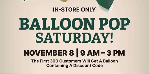 Balloon Pop Sale!