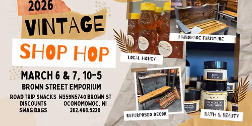 Spring Vintage Shop Hop at Brown Street Emporium