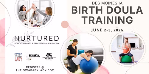In Person Birth Doula Training in Des Moines, IA 