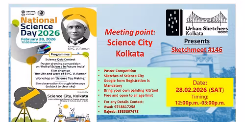 Sketchmeet 146 cum poster competition on National Science Day