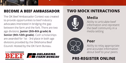 Oklahoma Beef Ambassador Contest