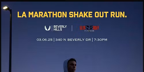 LA Marathon Shake Out Run Beverly Hills