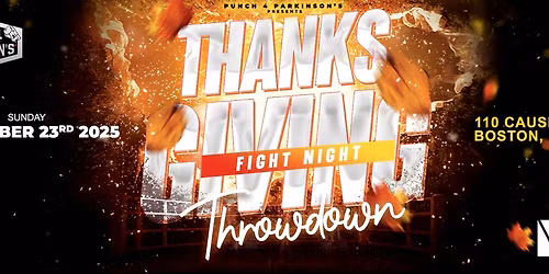 Punch 4 Parkinson's Thanksgiving Throwdown