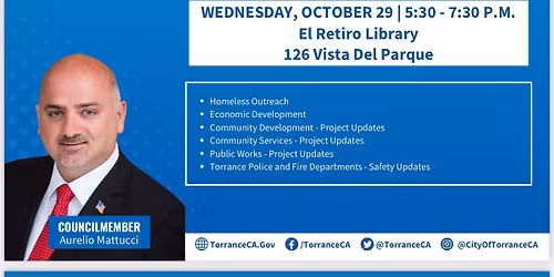 Councilman Mattucci Community Meeting Update