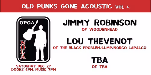 Old Punks Gone Acoustic Vol. 4 - Jimmy Robinson, Lou Thevenot, and more