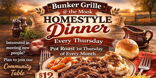 Homestyle Pot Roast Dinner ~ First Thursday!