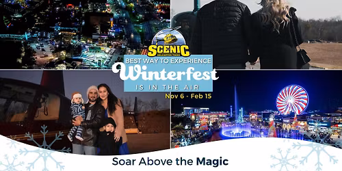 Soar over Winterfest lights in Pigeon Forge and Sevierville  | Helicopter Rides Starting at $35