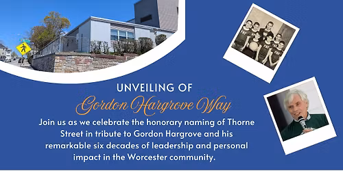 Unveiling of Gordon Hargrove Way