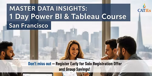 Master Data Insights: 1 Day Power BI & Tableau Course in San Francisco