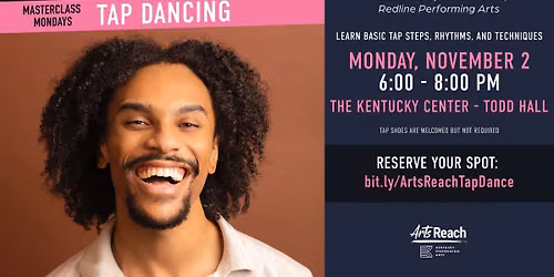 Masterclass Monday: Tap Dancing, facilitated by Kavin Moore (Redline Performing Arts)