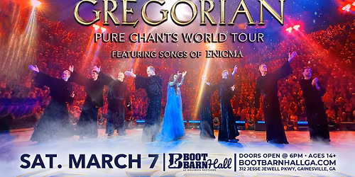GREGORIAN: PURE CHANTS WORLD TOUR