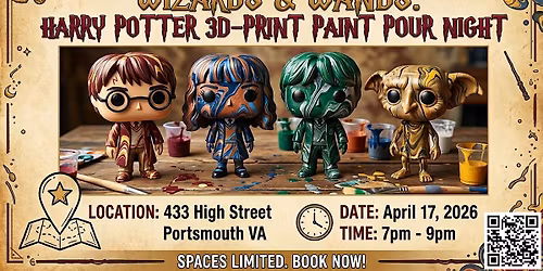 Wizards & Wands: Harry Potter Paint Pour Night
