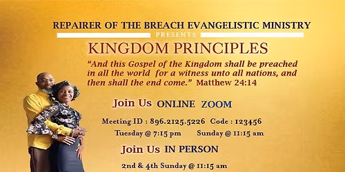 Kingdom Principles - Living in Purpose